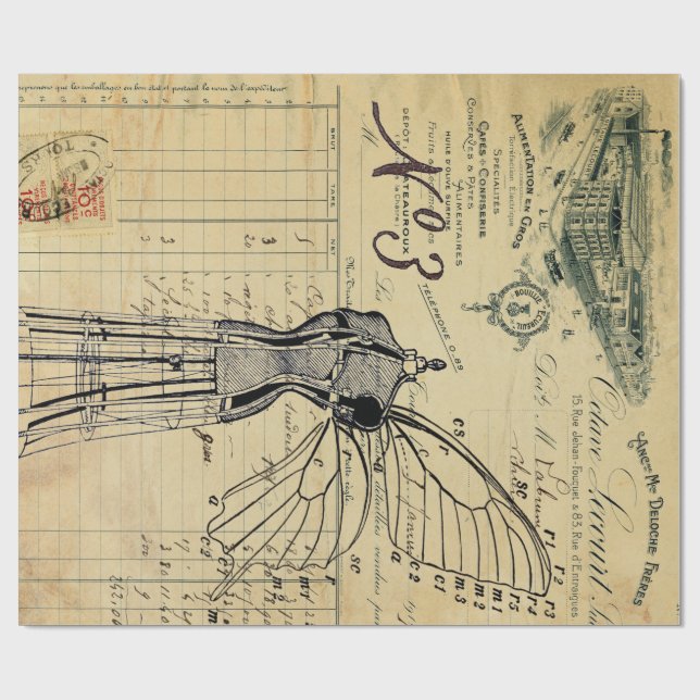 Klänningen bildar affischen för ängeln 60lb presentpapper (Platt)