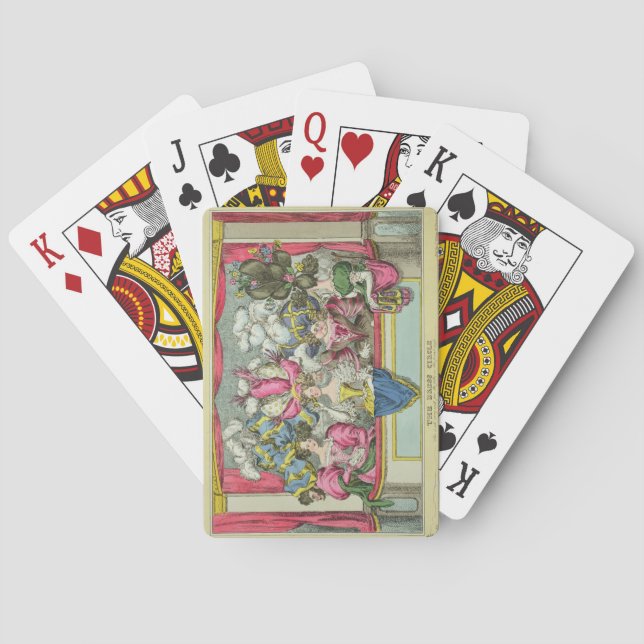 Klänningen cirklar, publicerat av Thomas McLean, Spelkort (Baksidan)