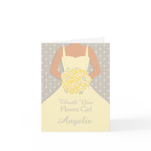 Klänningen för bröllopbrudtärnagult tackar dig att