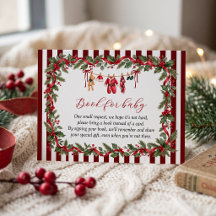 Klänningssnöre Röd Jul Bebis Babyshower