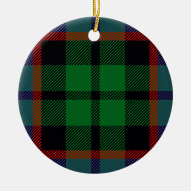 KlanRussell Tartan Julgransprydnad Keramik (Framsidan)