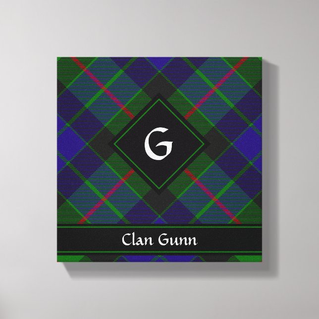 Klans Gunn Tartan Canvastryck (Framsida)