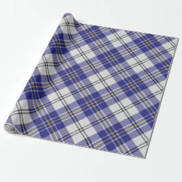 Klans MacPherson blå klänning tartan presentpapper