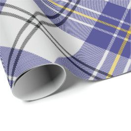 Klans MacPherson blå klänning tartan presentpapper