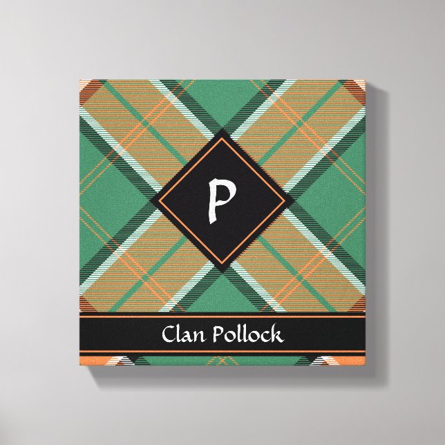 Klans Pollock Tartan Canvastryck (Framsida)
