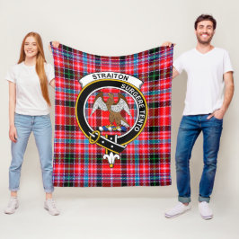 Klans Straiton Tartan Rutmönster Fleecefilt