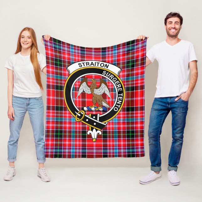 Klans Straiton Tartan Rutmönster Fleecefilt (På plats)