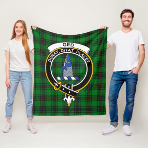 Klanskrud Tartan Plaid Ged Fleecefilt