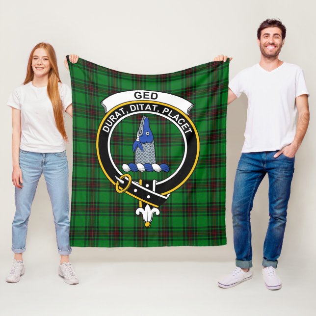 Klanskrud Tartan Plaid Ged Fleecefilt (På plats)