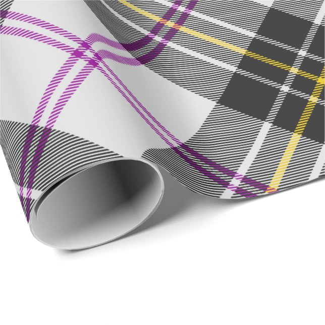 Klansläkt MacPherson klänning tartan presentpapper (Rullad Hörn)