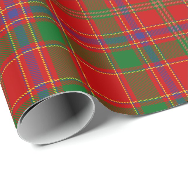 Klansläkt Munro Tartan Presentpapper (Rullad Hörn)