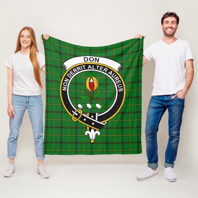 Klansläkt Tartan Plaid Fleecefilt (På plats)
