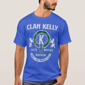 Klanslekt Kelly Skotsk Efternamn Familj Highland G T Shirt