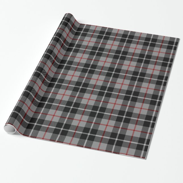 KlanThompson Tartan Presentpapper (Utrullad)