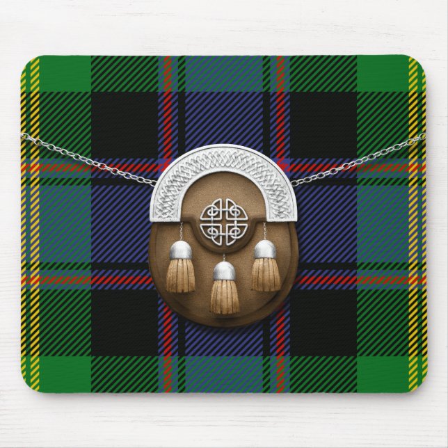 KlanWatson Tartan och Sporran Musmatta (Framsidan)