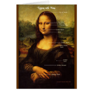 Klapp tillsammans med Mona Lisa skräddarsy ditt Hälsningskort