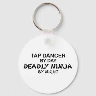 Klappdansare dödliga Ninja vid natt Nyckelring
