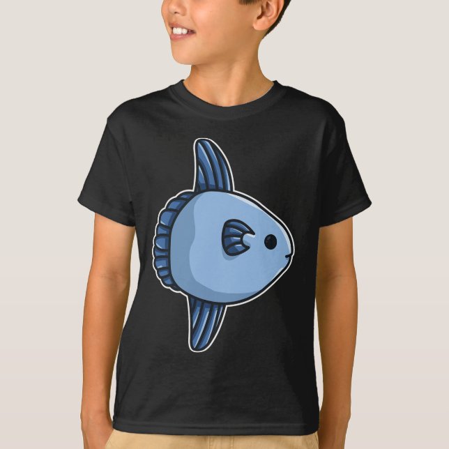 Klapper fisk Klapper Klapper - Mola Mola Fisk T Shirt (Framsida)
