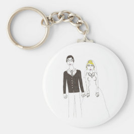 Kläppig bröllop 2 nyckelring