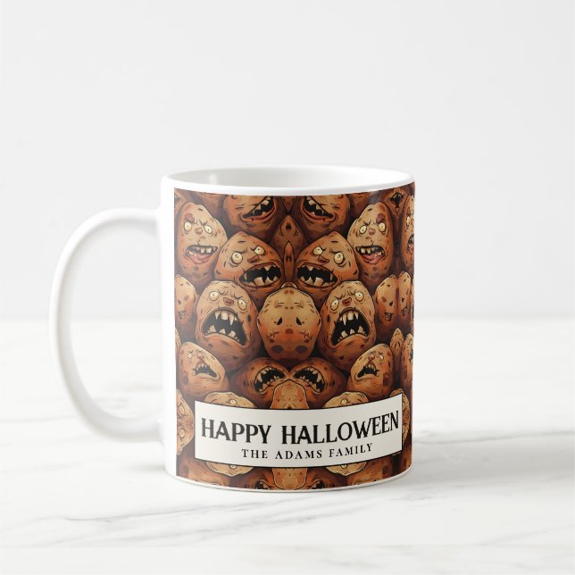Kläpppotatis Halloween-kaffe Mugg (Vänster)