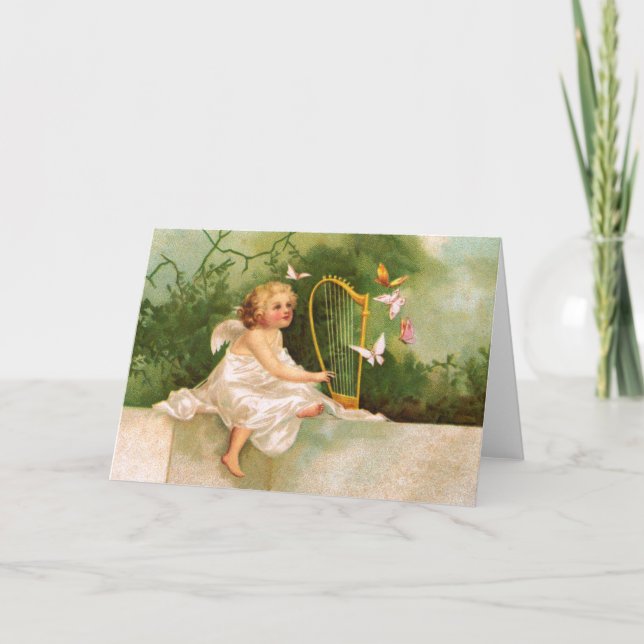 Klapsaddle: Uppspelningsharp i ängel Kort (Framsida)