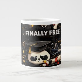 Klar Äntligen Fri Examensskjorta Jumbo Mugg
