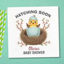 Klar att Kläckas Söt Kyckling Baby Shower