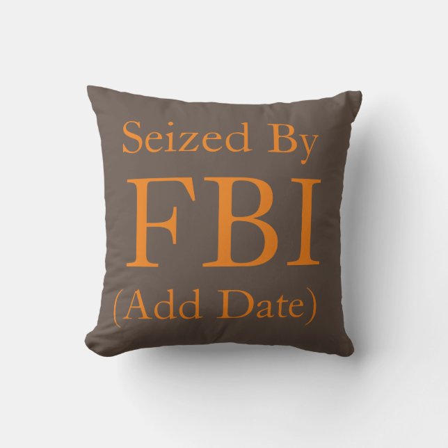 Klar av FBI Pillow Kudde (Framsida)