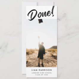 Klar Avslappnad av fet handskrift Studenten Inbjudningar