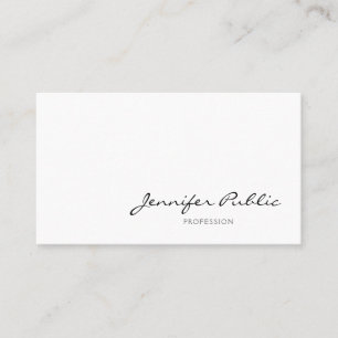 Klar behagfull Minimalist modern professionell Visitkort