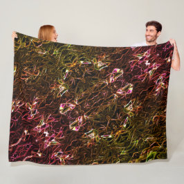 Klar brun neonspegling av stil med hasch linjer fleecefilt