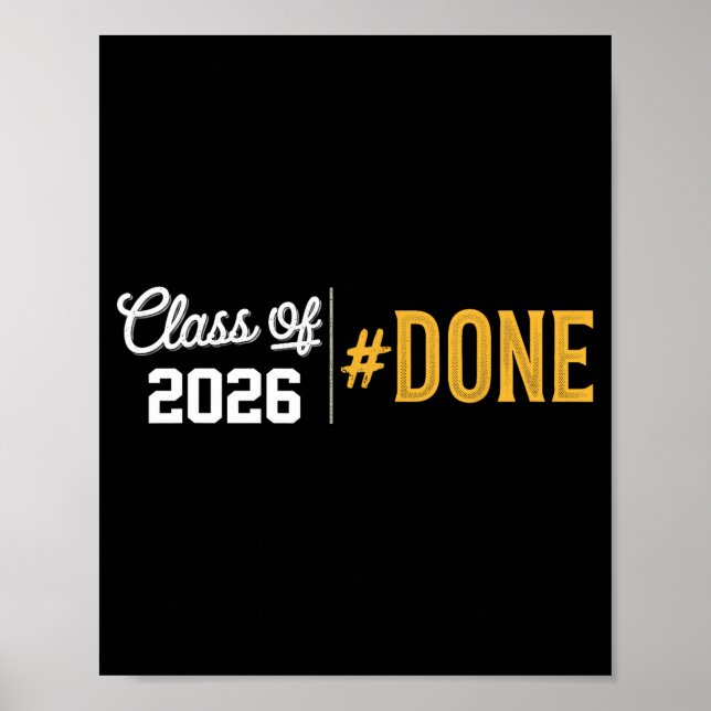Klar examen 2026 examen skämt 2026 poster (Framsidan)