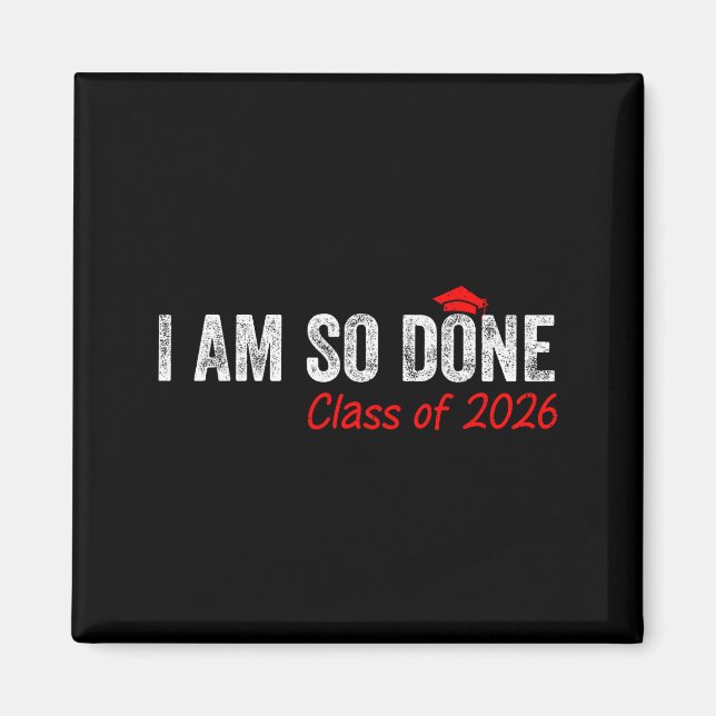 Klar examen från 2026 senior 2026 magnet (Framsidan)
