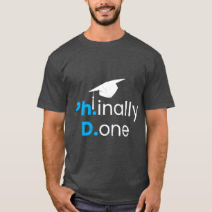Klar Färdig Doktor Examen PhD pojke T Shirt