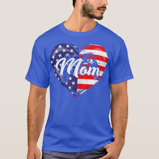 Klar för amerikansk Flagga Video Game Mamma Appare T Shirt