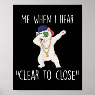 Klar För Att Stänga Gåva Roligt Reala Lånet Bankir Poster