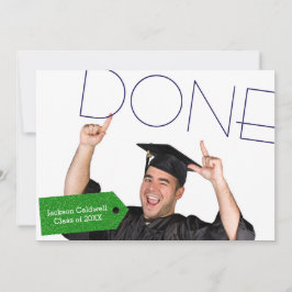 Klar Foto - Examen Invitation Inbjudningar