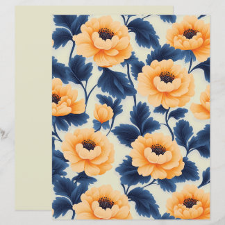 Klar gula påsklilja blommor Scrapbook-papper