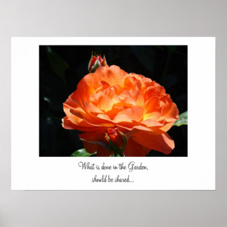 Klar i Garden bör vara Shared Art print Ro Poster