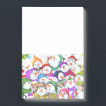 Klar jul - Post-it® Notes Lycklig Snögubbe Party Post-it Block<br><div class="desc">Fästa anteckningar med Lycklig Snowmans God jul Party Funny Teckning Tecknad Firande - Välj / lägg till din unika text / teckensnitt / Färg - Gör din Snögubbearna gåva - Ändra storlek och flytta eller ta bort och lägg till Speciellare / bild med anpassning inslag! - Teckning och MJÖLKS utformning....</div>