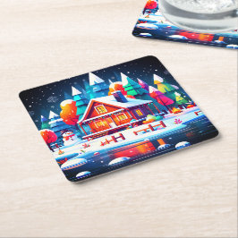 Klar jul underlägg papper kvadrat