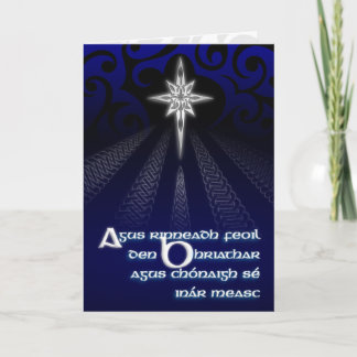 Klar julstjärna (Gaeilge) Helgkort