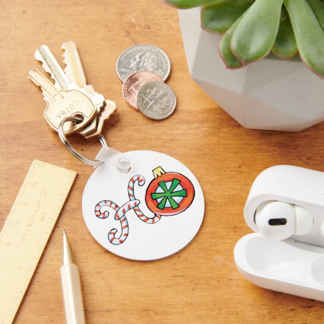 Klar jultext, Ho i Polkagrisar Nyckelring (Skrivbord)