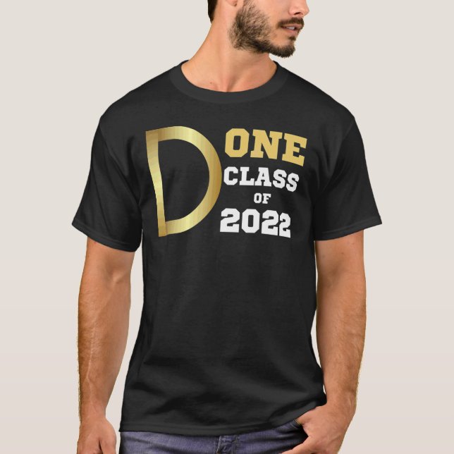 Klar klass 2022 Studenten för hennes Grad Sen T Shirt (Framsida)