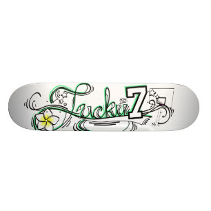 Klar lycklig nr. 7 skateboard bräda 21,5 cm