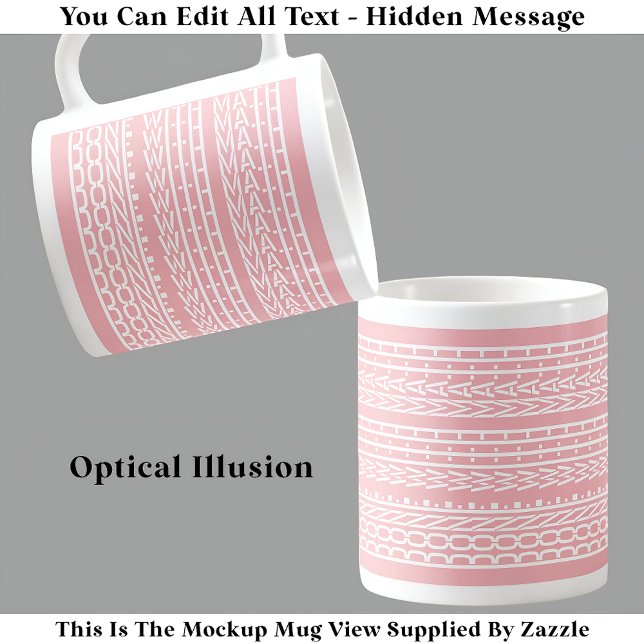 Klar med Math Gömt meddelande 120WP Funny Student Kaffemugg (Skapare uppladdad)