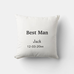 KLAR MINIMAL Lägg till ditt namn anpassningsbar be Kudde