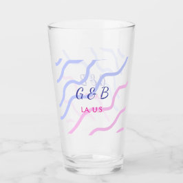 KLAR MINIMAL Lägg till texten om namn mellan namn  Glaskopp