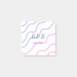 KLAR MINIMAL Lägg till texten om namn mellan namn  Post-it Block