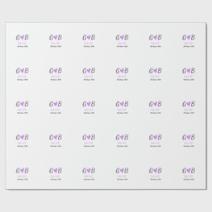 KLAR MINIMAL Lägg till texten om namn mellan namn Presentpapper